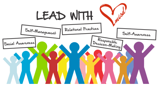 Lead with heart graphic